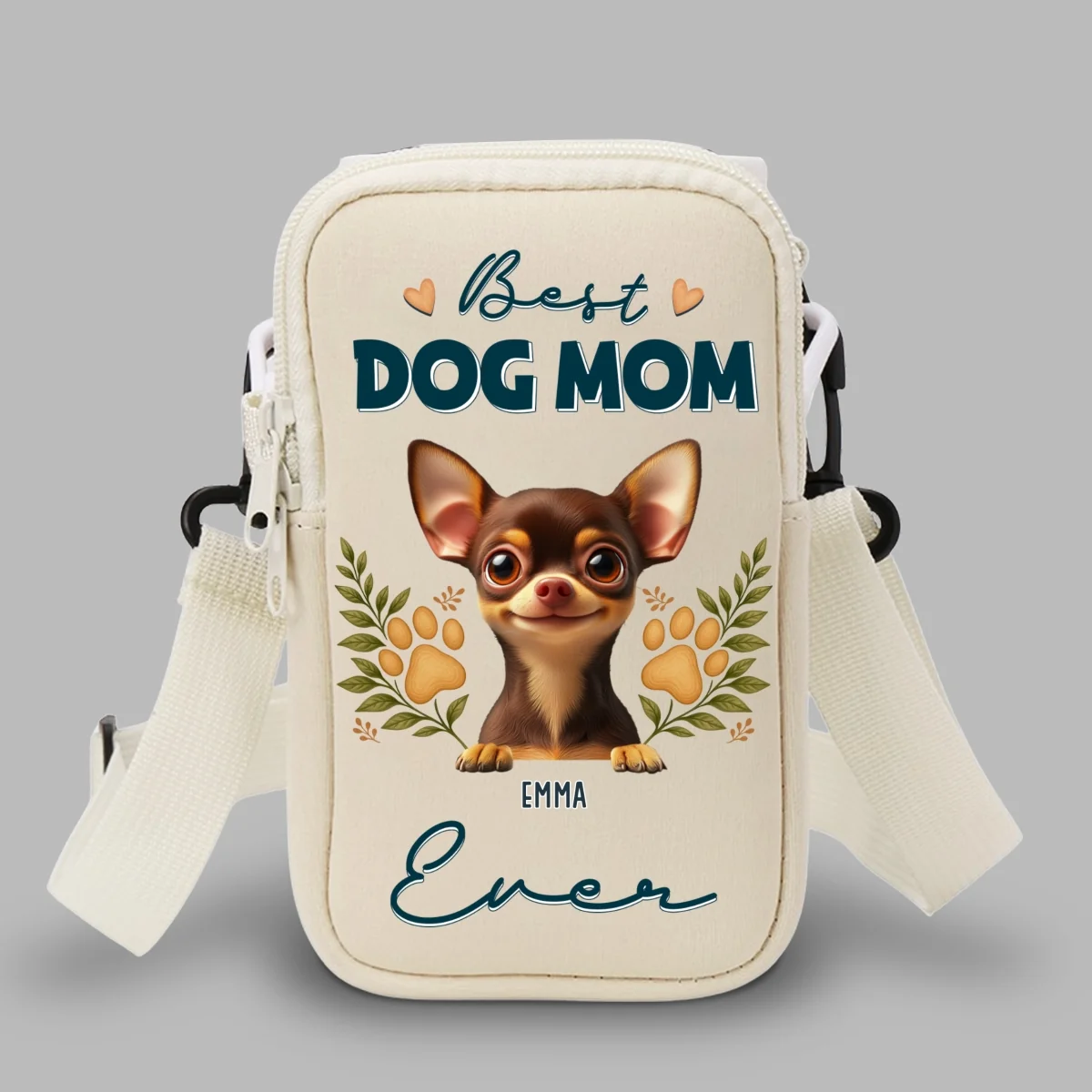 A Dog Person - Personalized Custom Water Bottle Carrier Bag - Image 8
