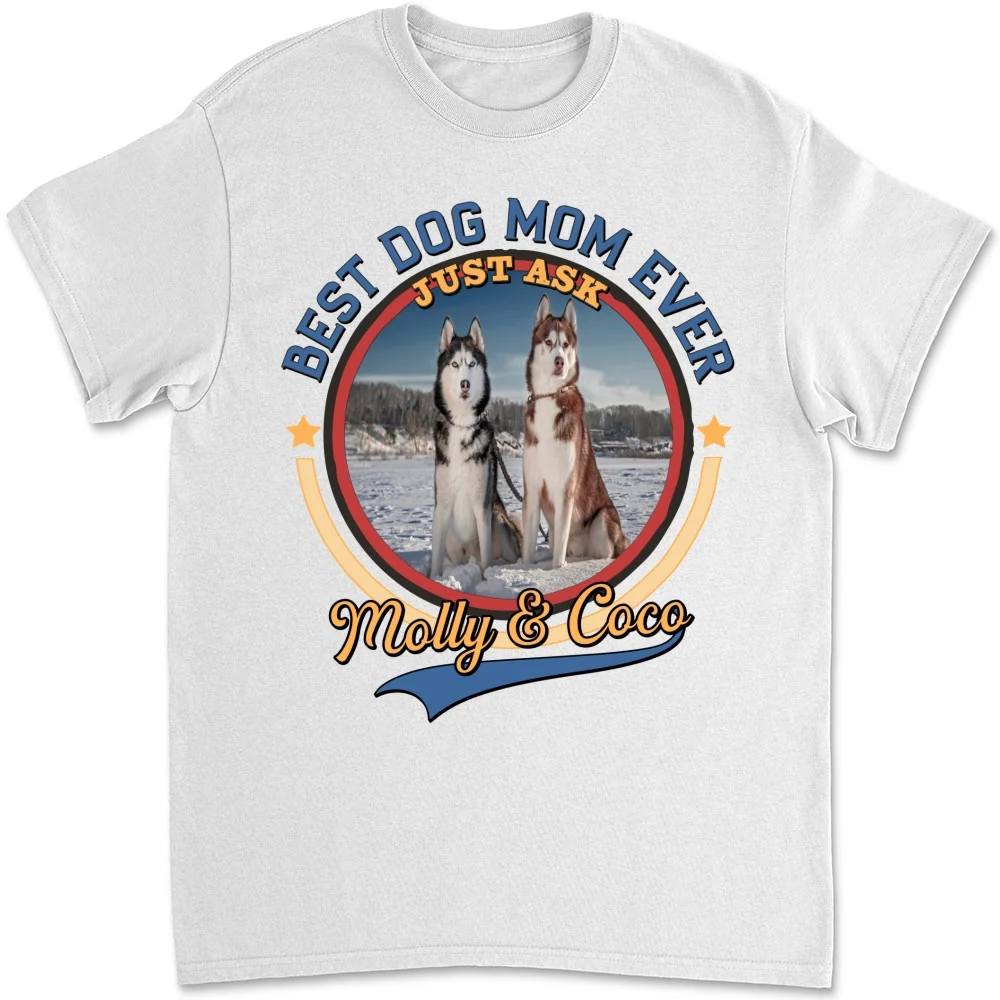 Joy Lives With My Dogs Photo - Personalized Custom Shirt - Image 7