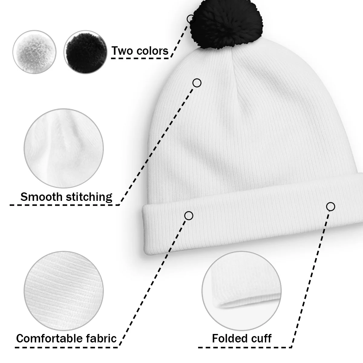 Just A Dog Lover This Christmas - Personalized Custom Bobble Beanie Hat - Image 7