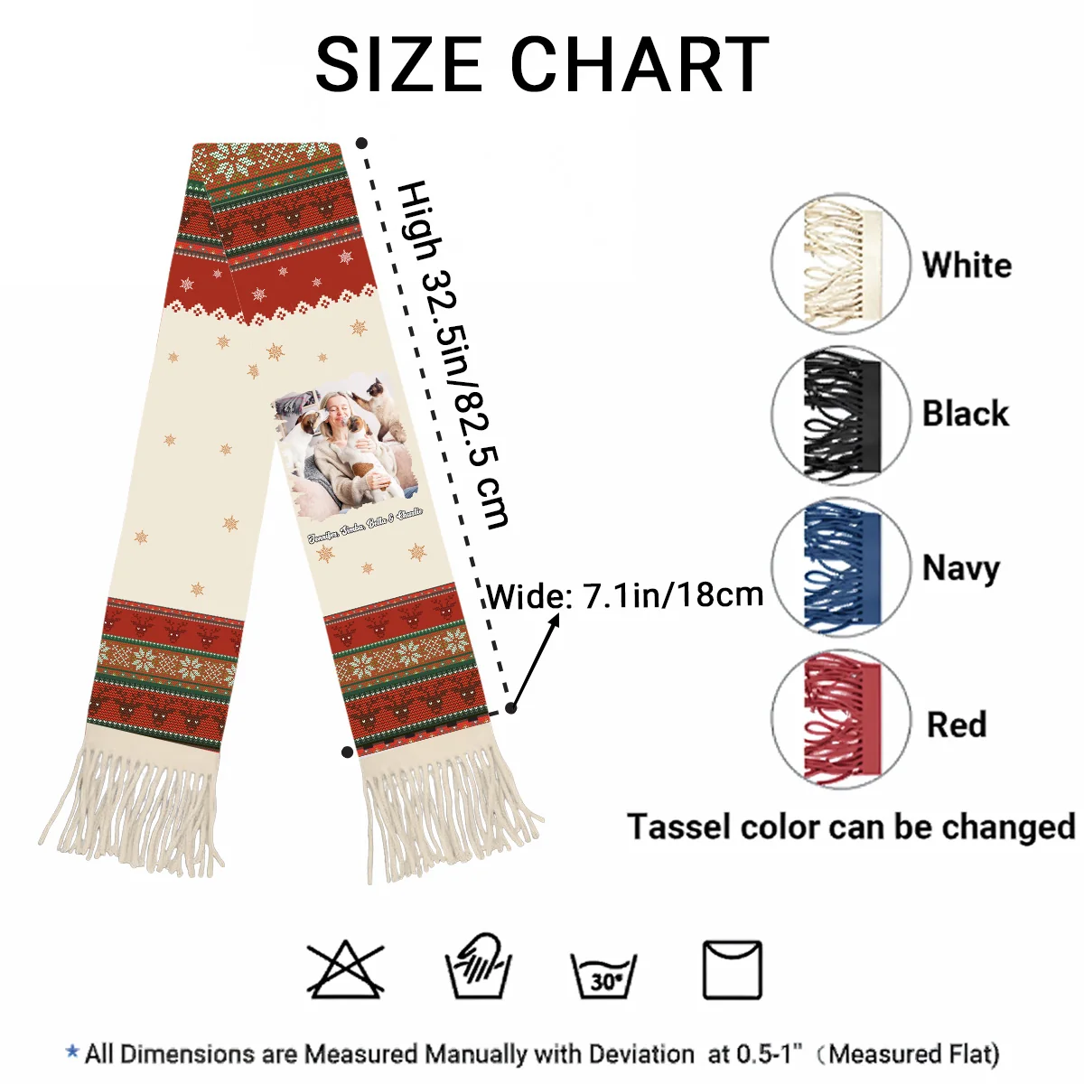 Just A Girl And Her Lovely Fur Babies Photo - Personalized Custom Scarf - Image 3