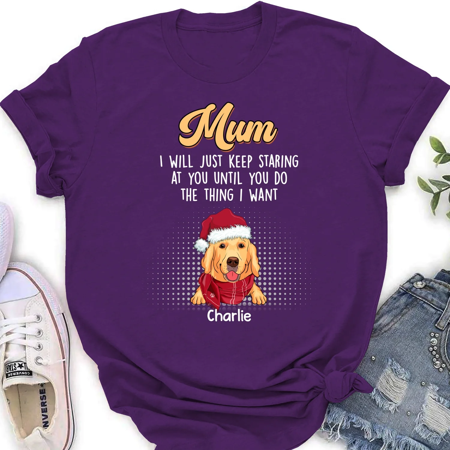 Keep Staring At You - Personalized Custom Women's T-shirt - Image 10