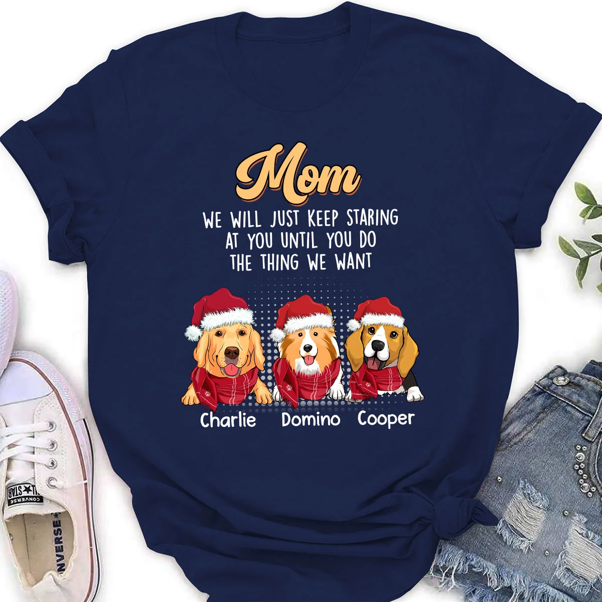 Keep Staring At You - Personalized Custom Women's T-shirt - Image 3