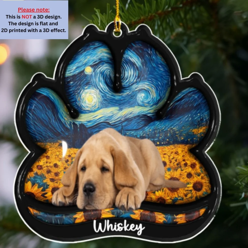 Lay Here With Me Photo - Personalized Custom 3D Effect Acrylic Ornament - Image 3
