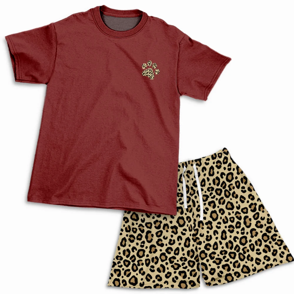 Leopard Dog Paw - Short Pajama Set - Image 4