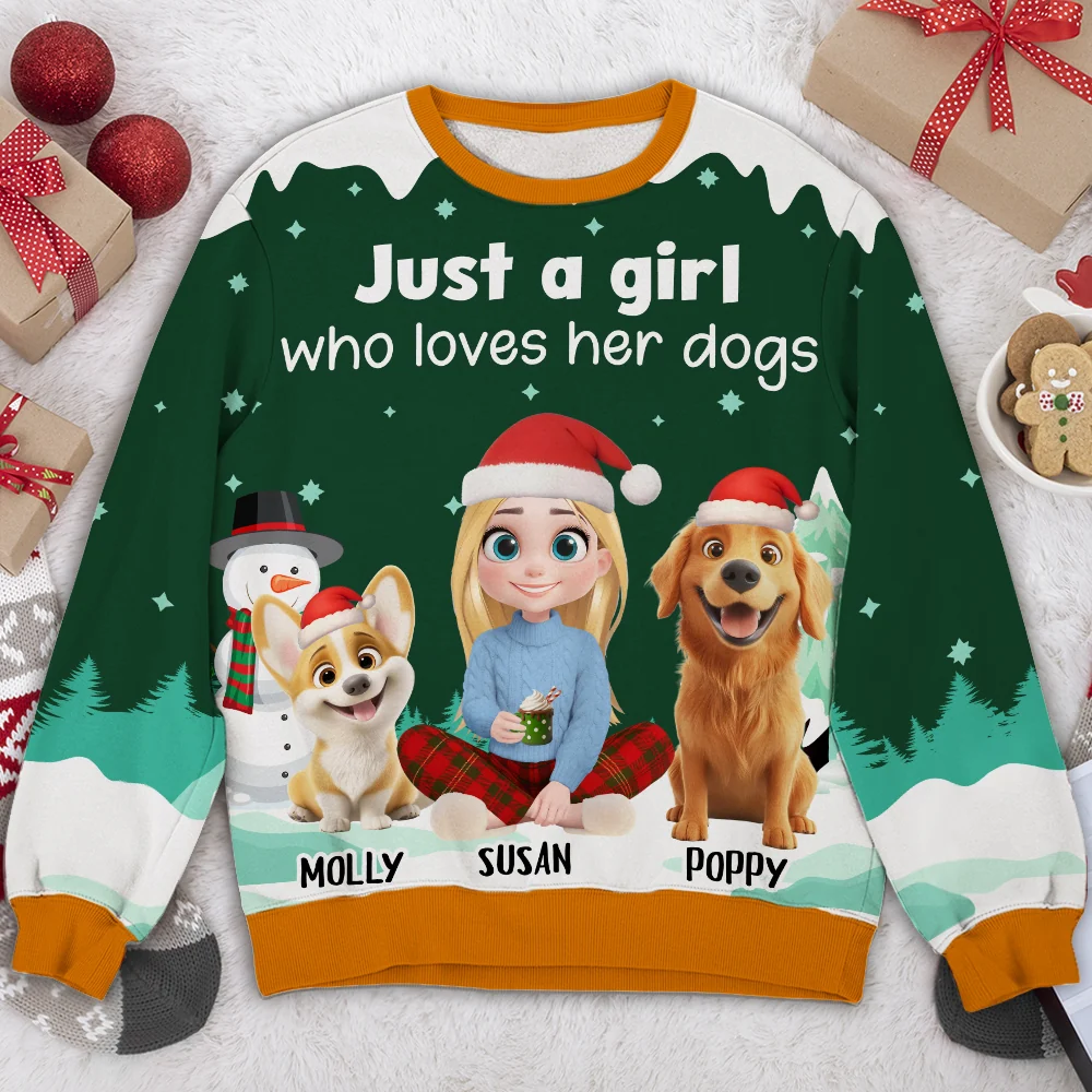 Let It Snow - Personalized Custom All-Over-Print Sweatshirt - Image 2