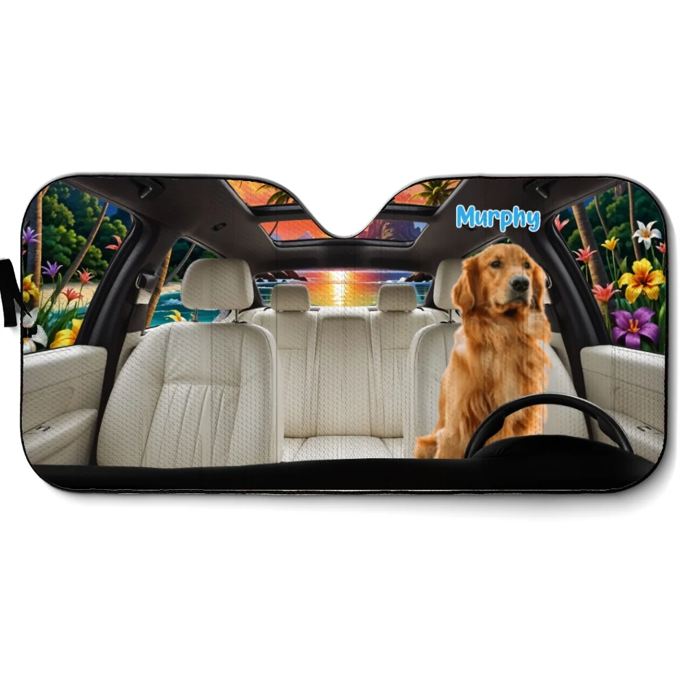 Let Us Hang Out Photo - Personalized Custom Car Sunshade - Image 5