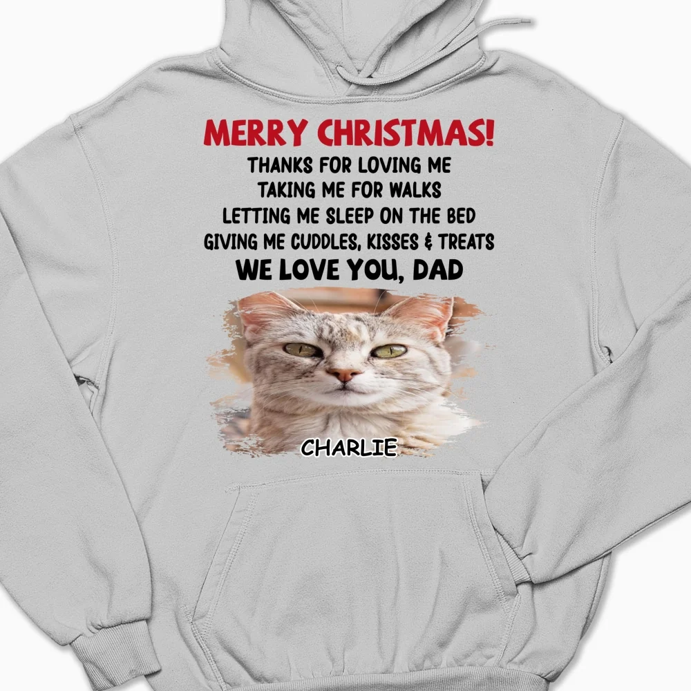 Letting Me Sleep With Pet Mom Dad Photo - Personalized Custom Hoodie - Image 5