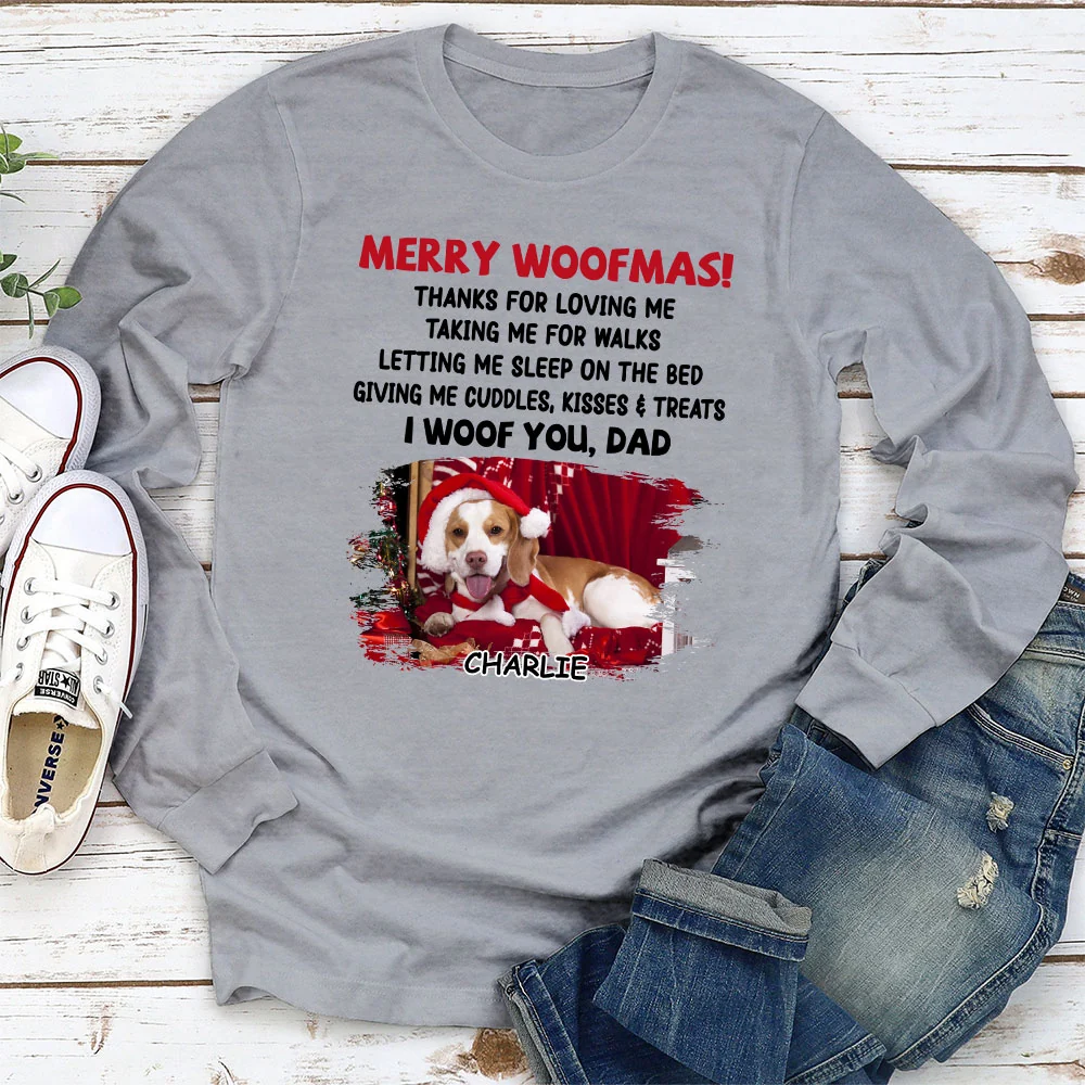 Letting Me Sleep With You Mom Dad Photo - Personalized Custom Long Sleeve T-shirt - Image 2
