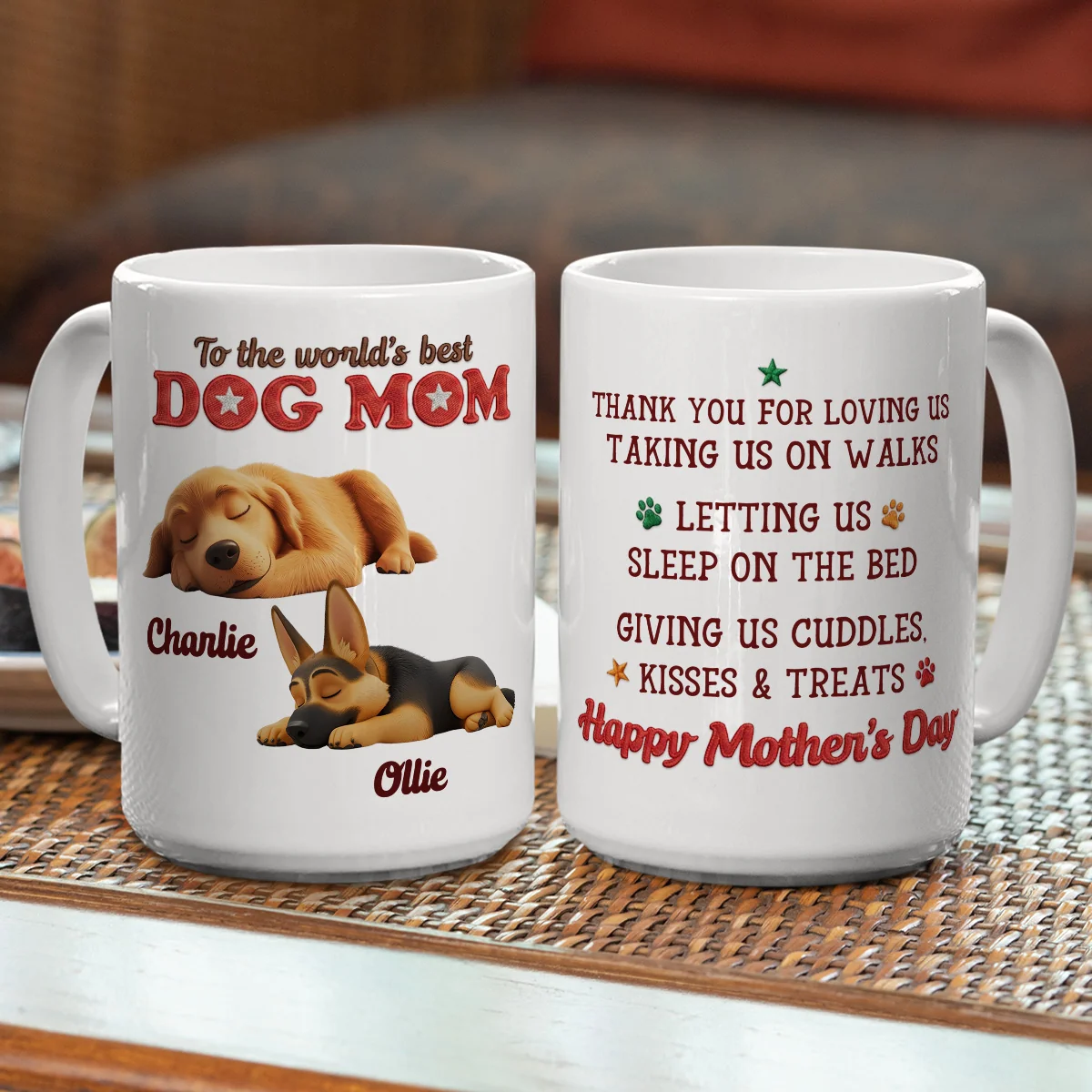 Letting Us Sleep And Treat - Personalized Custom Coffee Mug - Image 3