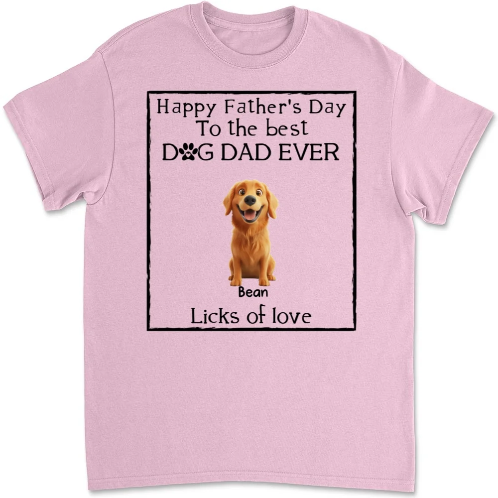 Licks Of Love Bright Version - Personalized Custom Unisex T-shirt - Image 8