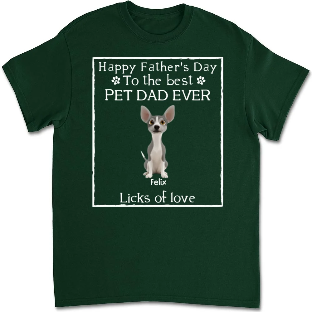 Licks Of Love Pet Ver - Personalized Custom Unisex T-shirt - Image 8