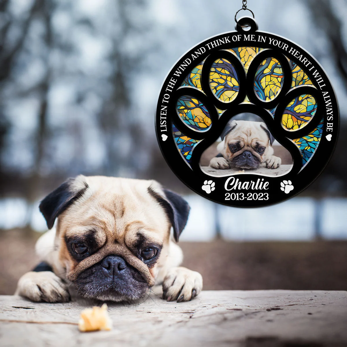 Listen To The Wind - Personalized Custom Suncatcher - Image 2