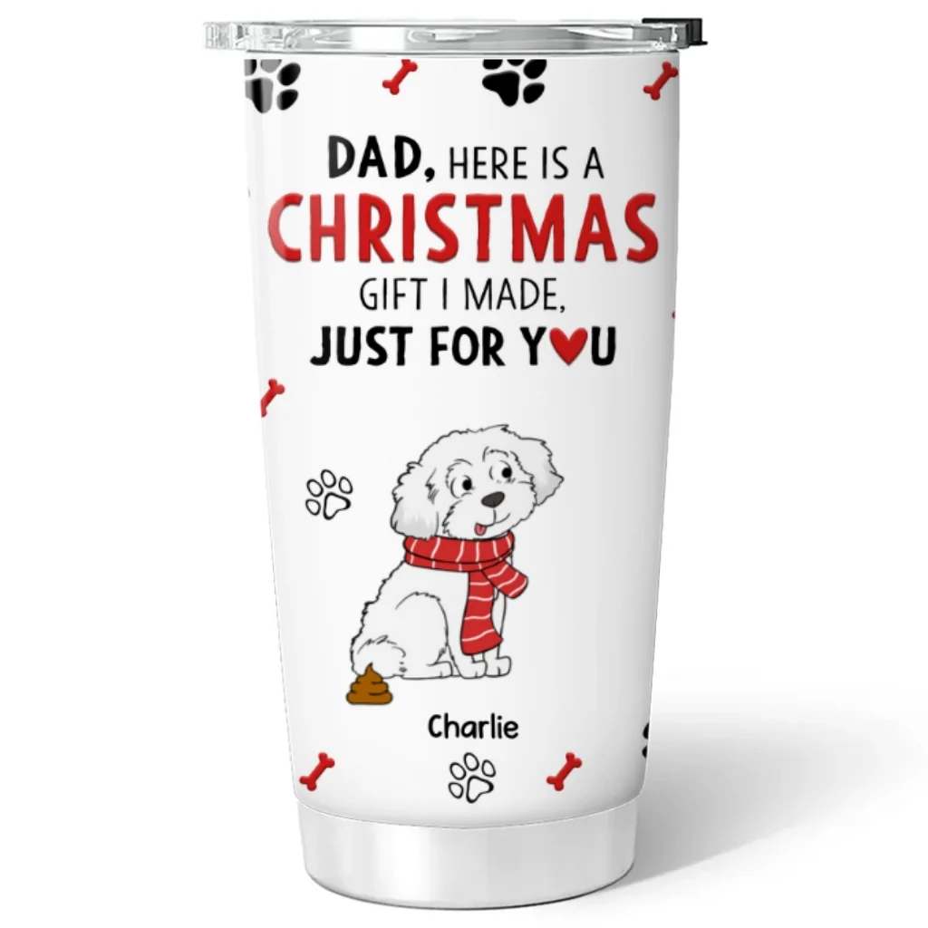 Little Gift For Dog Dad And Mom - Personalized Custom Tumbler - Image 6