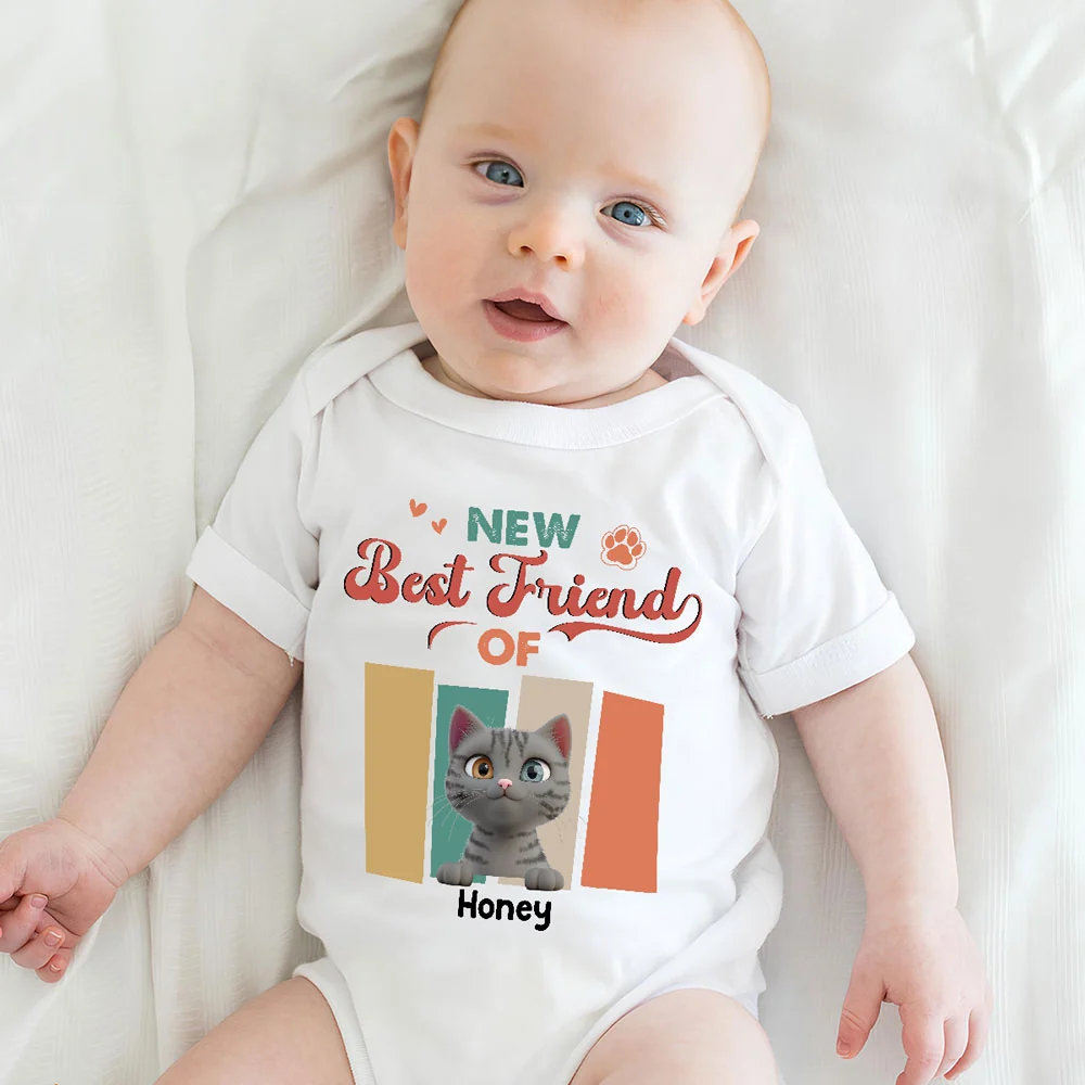 Little Hands Big Fur Family - Personalized Custom Baby Onesie - Image 5
