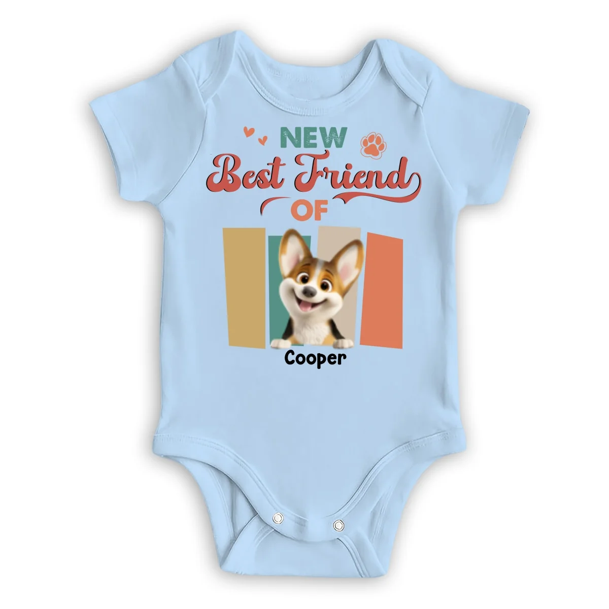 Little Hands Big Fur Family - Personalized Custom Baby Onesie - Image 7