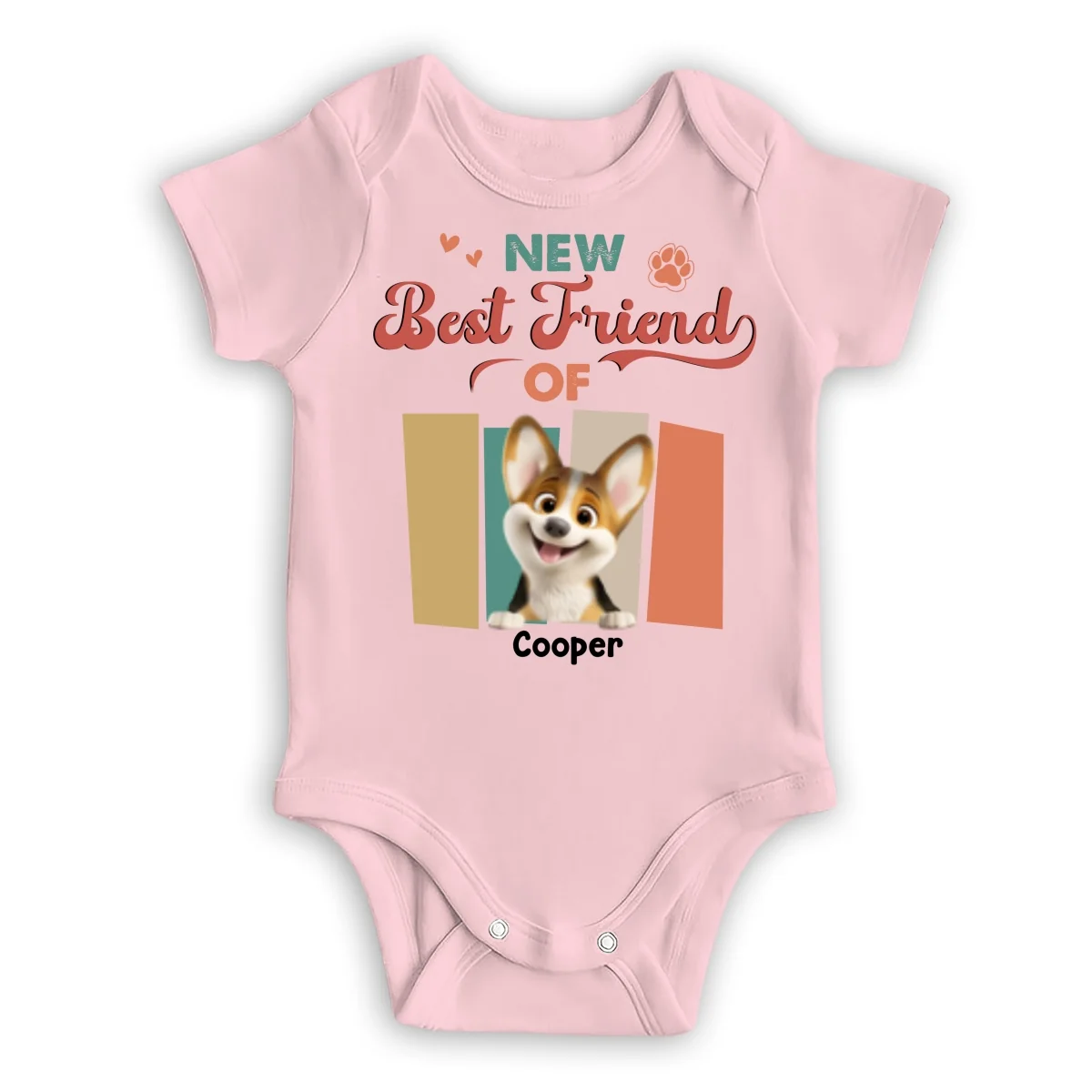 Little Hands Big Fur Family - Personalized Custom Baby Onesie - Image 9