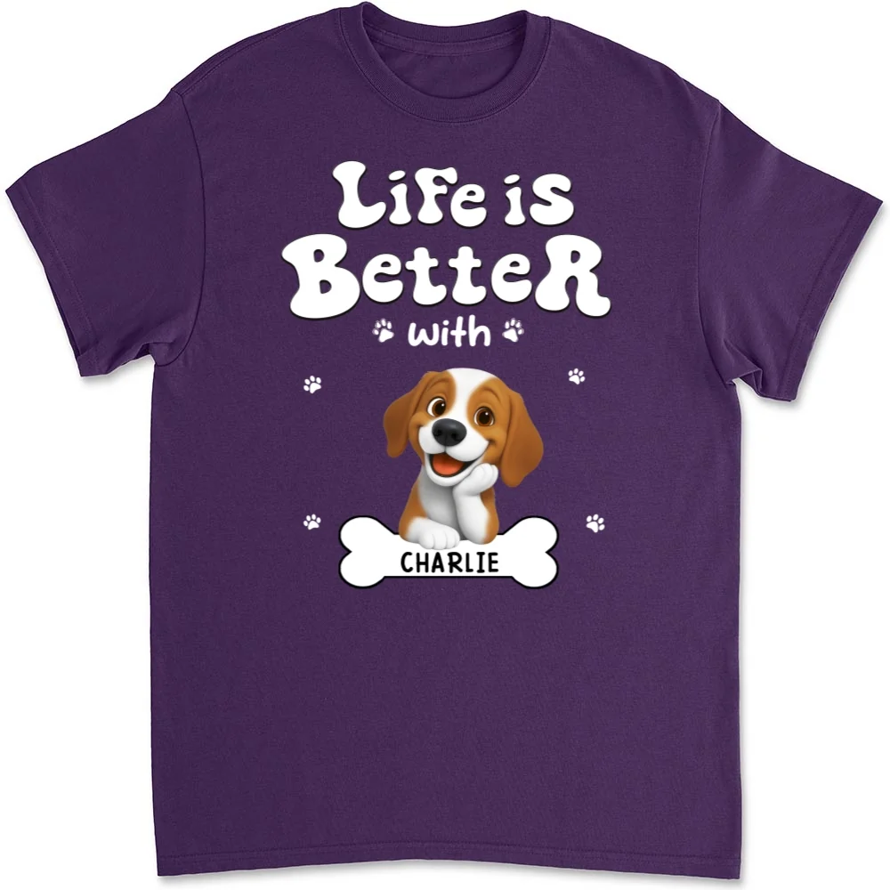 Living The Best Life - Personalized Custom Unisex T-shirt - Image 10