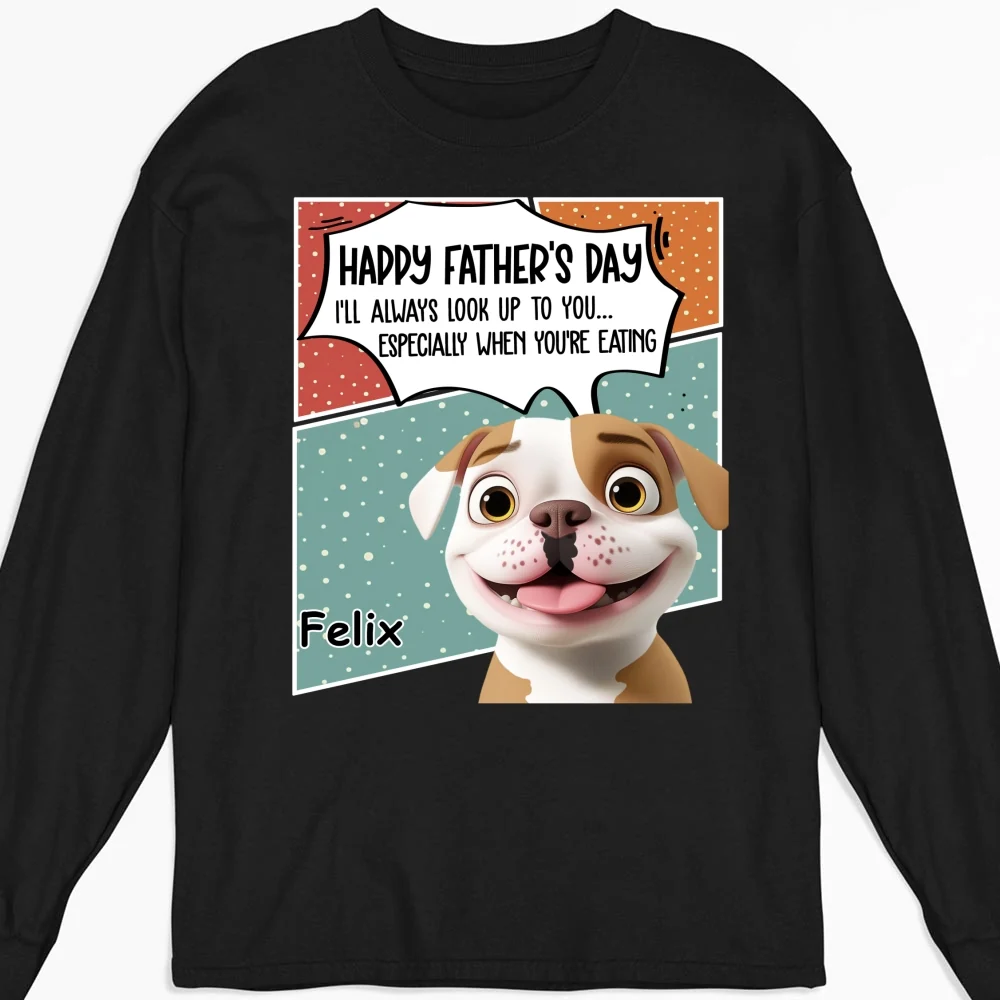 Look Up To You - Personalized Custom Long Sleeve T-shirt - Image 5