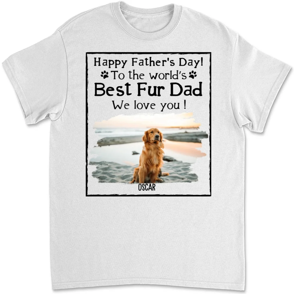Love Best Pet Parent Cartoon Photo - Personalized Custom Unisex T-Shirt - Image 6