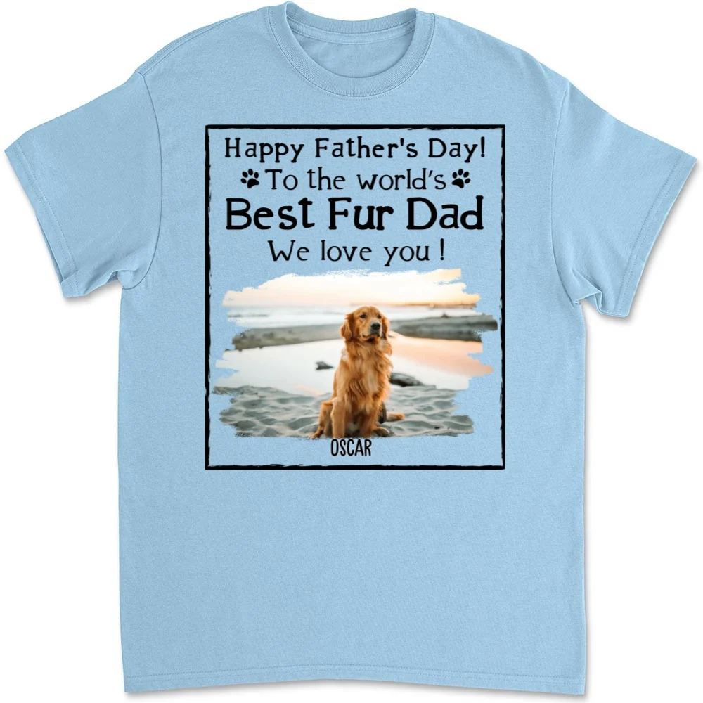 Love Best Pet Parent Cartoon Photo - Personalized Custom Unisex T-Shirt - Image 7