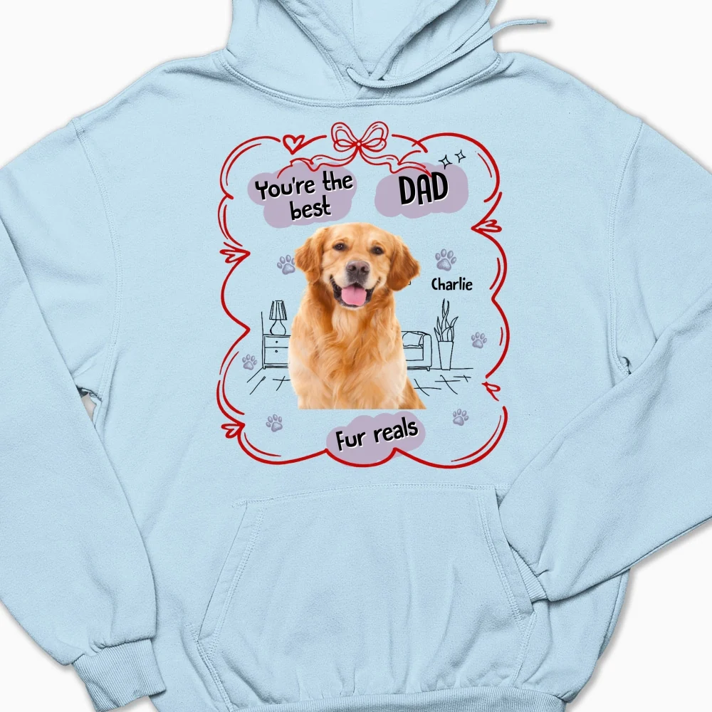 Love Dog Mom For Reals Photo - Personalized Custom Hoodie - Image 5