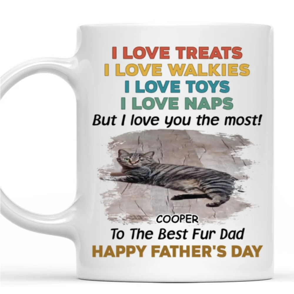 Love You Forever Fur Ver Photo - Personalized Custom Coffee Mug - Image 5