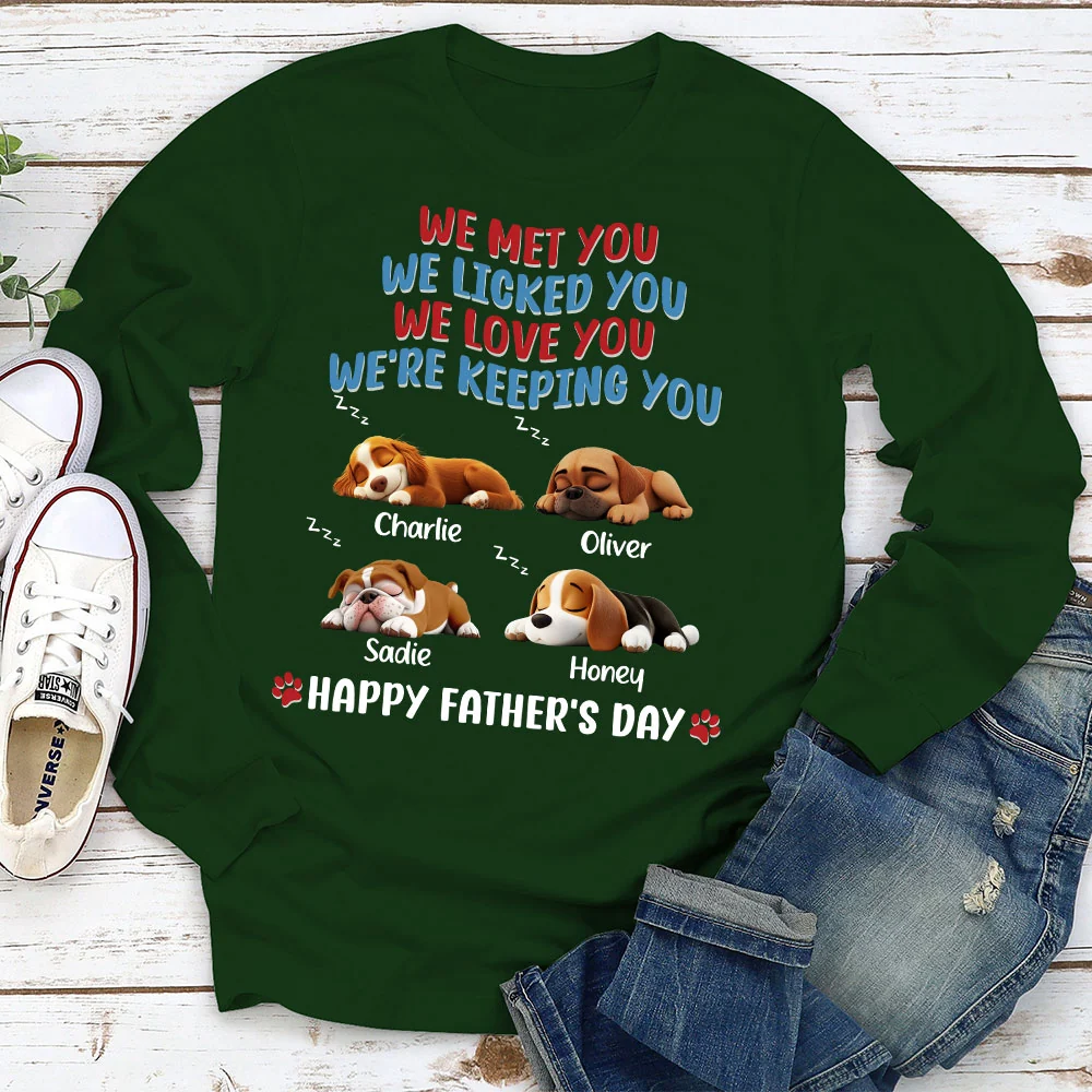 Love You More - Personalized Custom Long Sleeve T-Shirt - Image 4