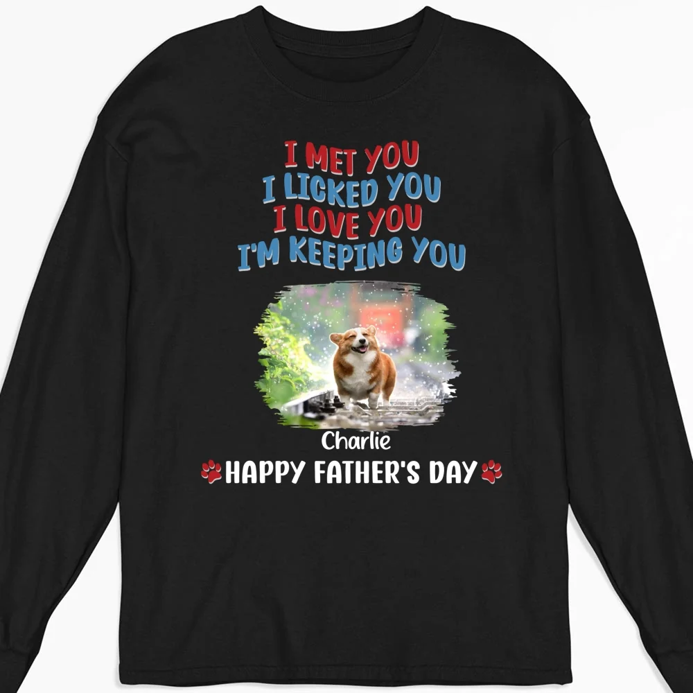 Love You More Version Photo - Personalized Custom Long Sleeve T-Shirt - Image 3