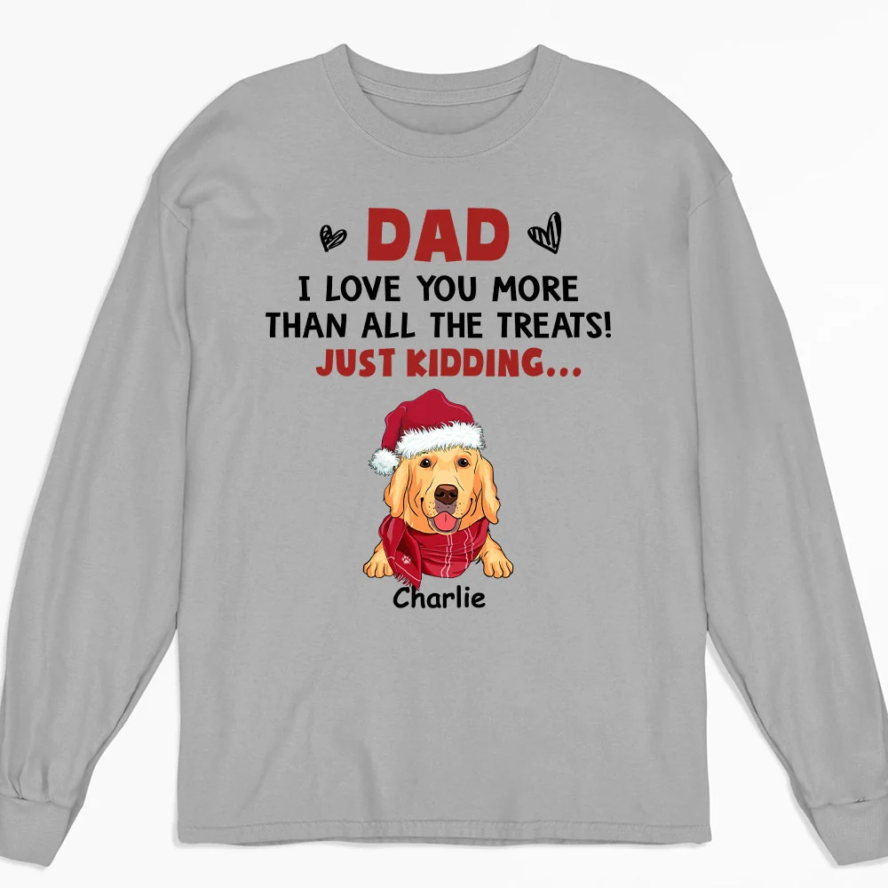 Love You Than All The Treats - Personalized Custom Long Sleeve