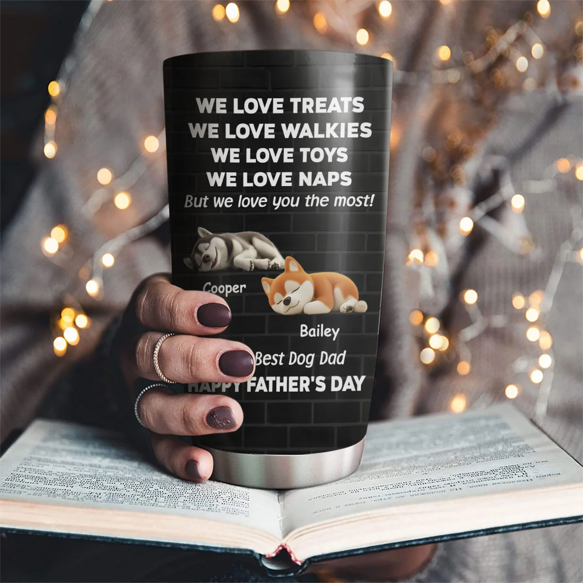Love You The Most - Personalized Custom Tumbler - Image 2