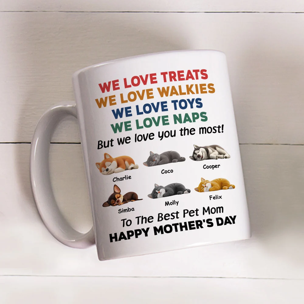 Love You The Most Pet Version 2 - Personalized Custom Coffee Mug - Image 3