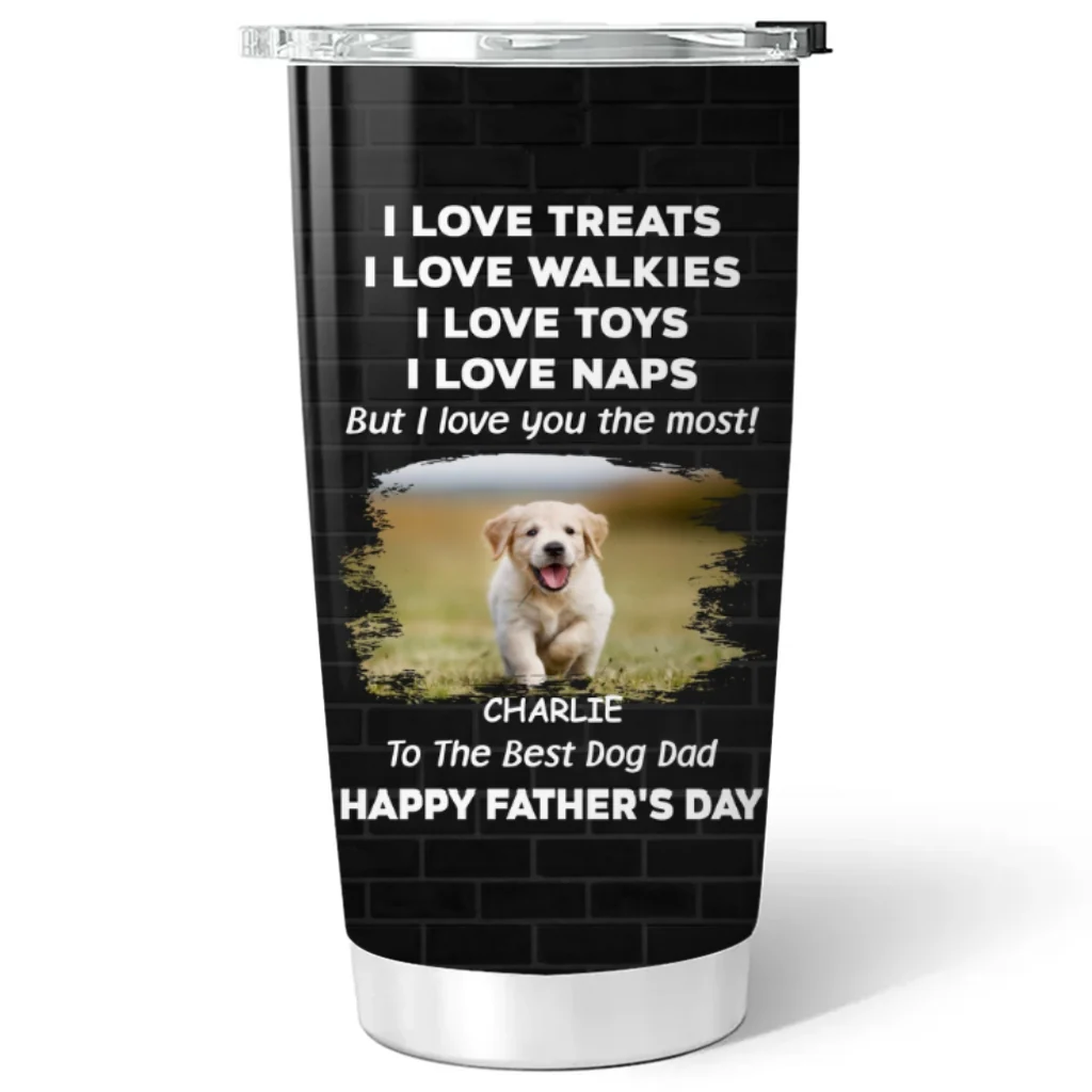 Love You The Most Photo - Personalized Custom Tumbler - Image 3