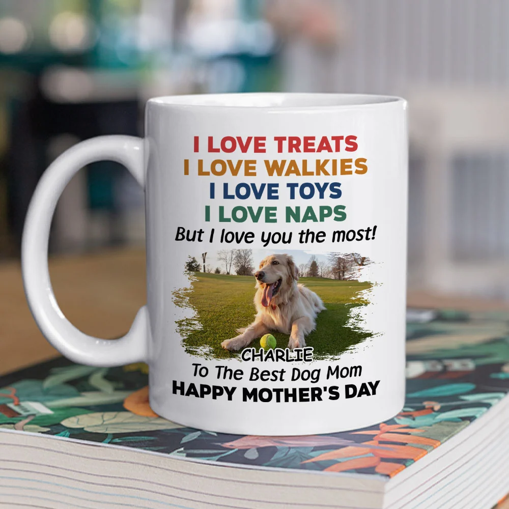 Love You The Most Photo Version 2 - Personalized Custom Coffee Mug