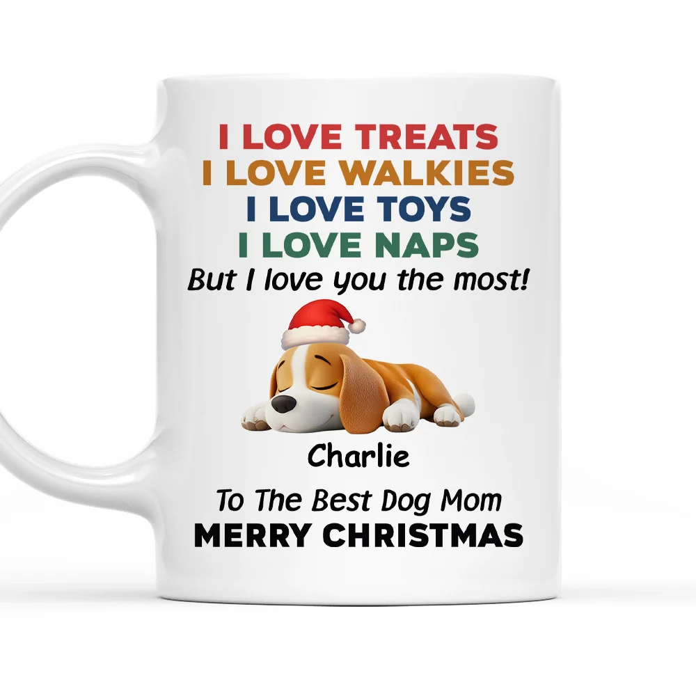 Love You The Most Snow Ver - Personalized Custom Coffee Mug