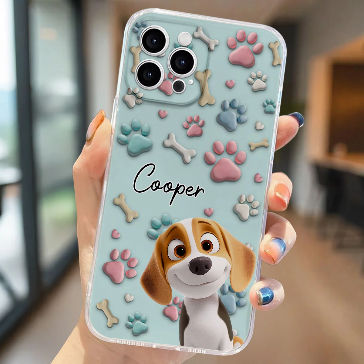 Lovely Dog Cartoon - Personalized Custom Phone Case - Image 4