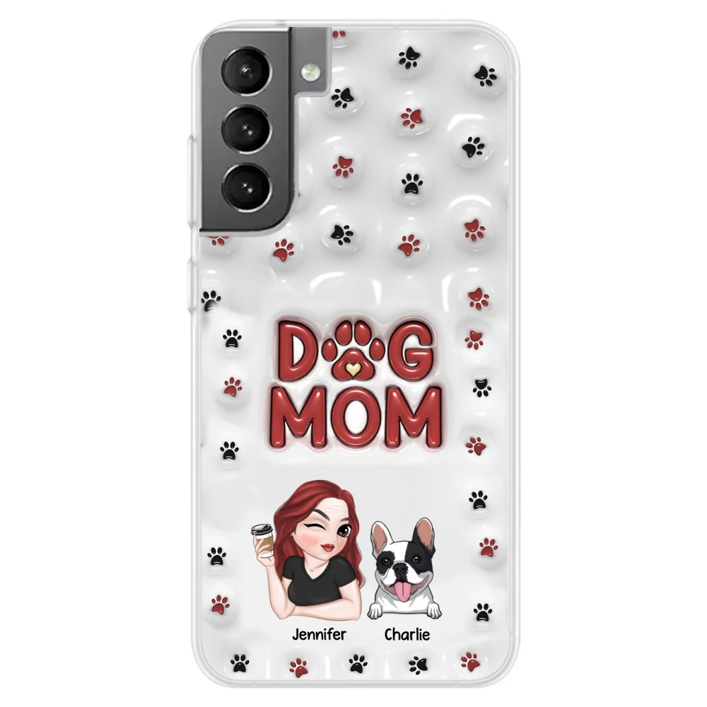Lovely Dog Mom - Personalized Custom 3D Inflated Effect Phone Case - Image 25