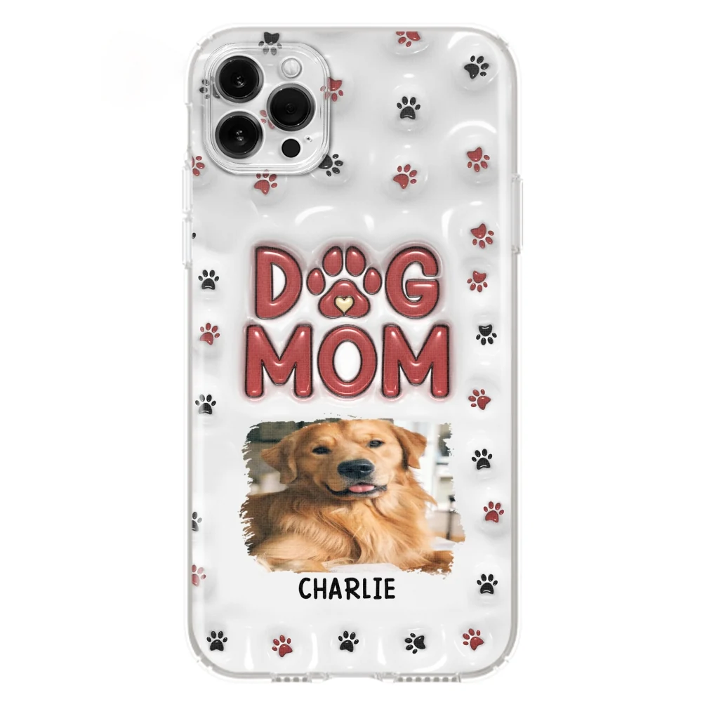 Lovely Dog Mom Photo - Personalized Custom 3D Inflated Effect Phone Case - Image 13