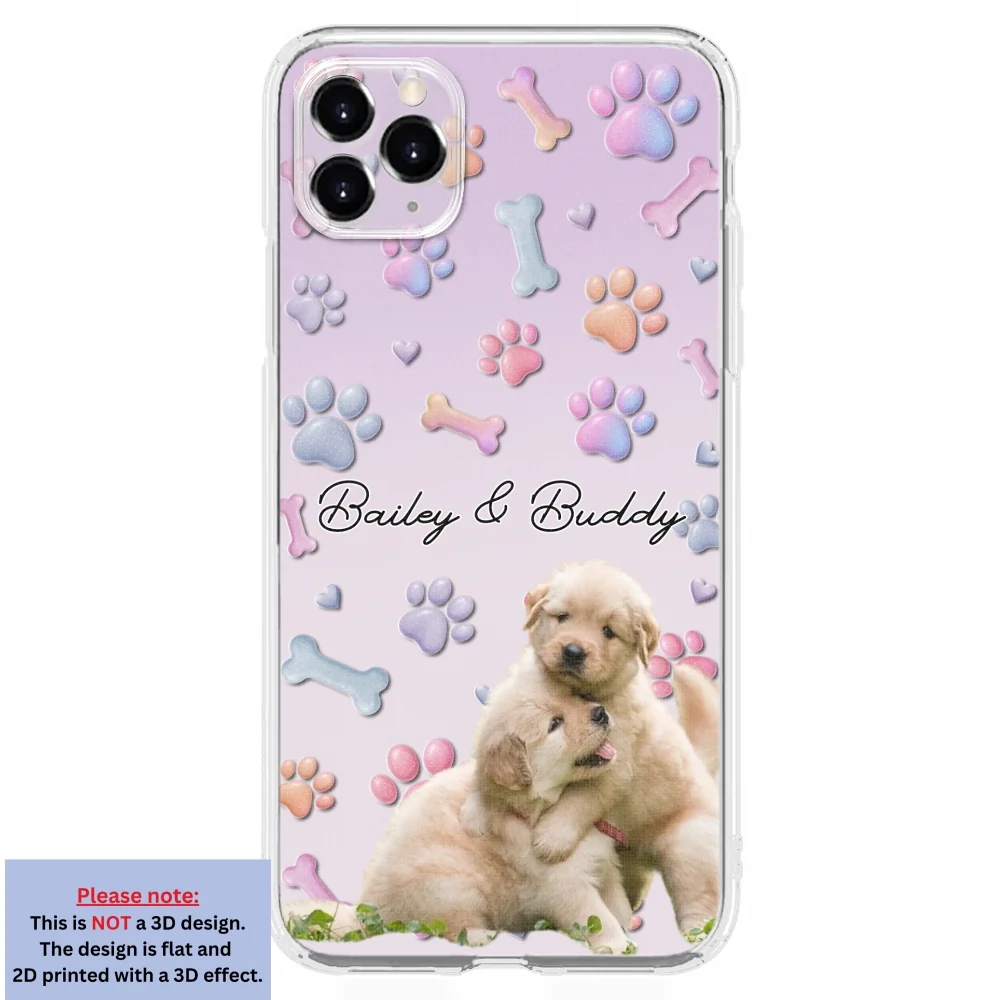 Lovely Dog Photo- Personalized Custom 3D Effect Phone Case - Image 8