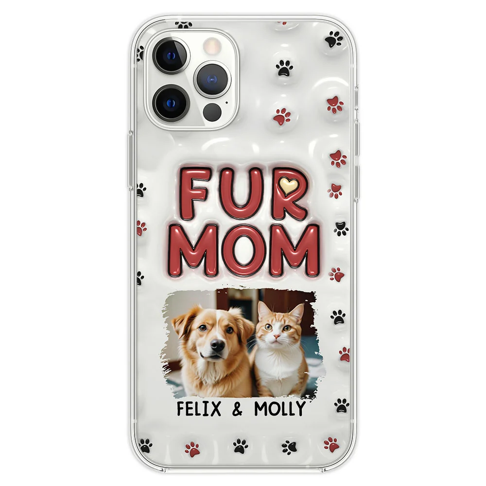 Lovely Fur Mom Photo - Personalized Custom 3D Inflated Effect Phone Case