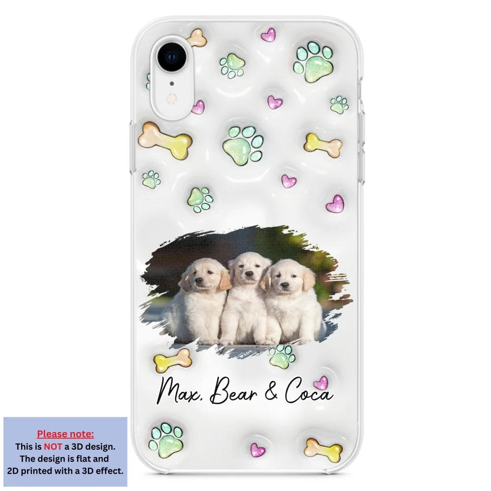 Lovely Human And Her Dogs Photo - Personalized Custom 3D Inflated Effect Phone Case - Image 22