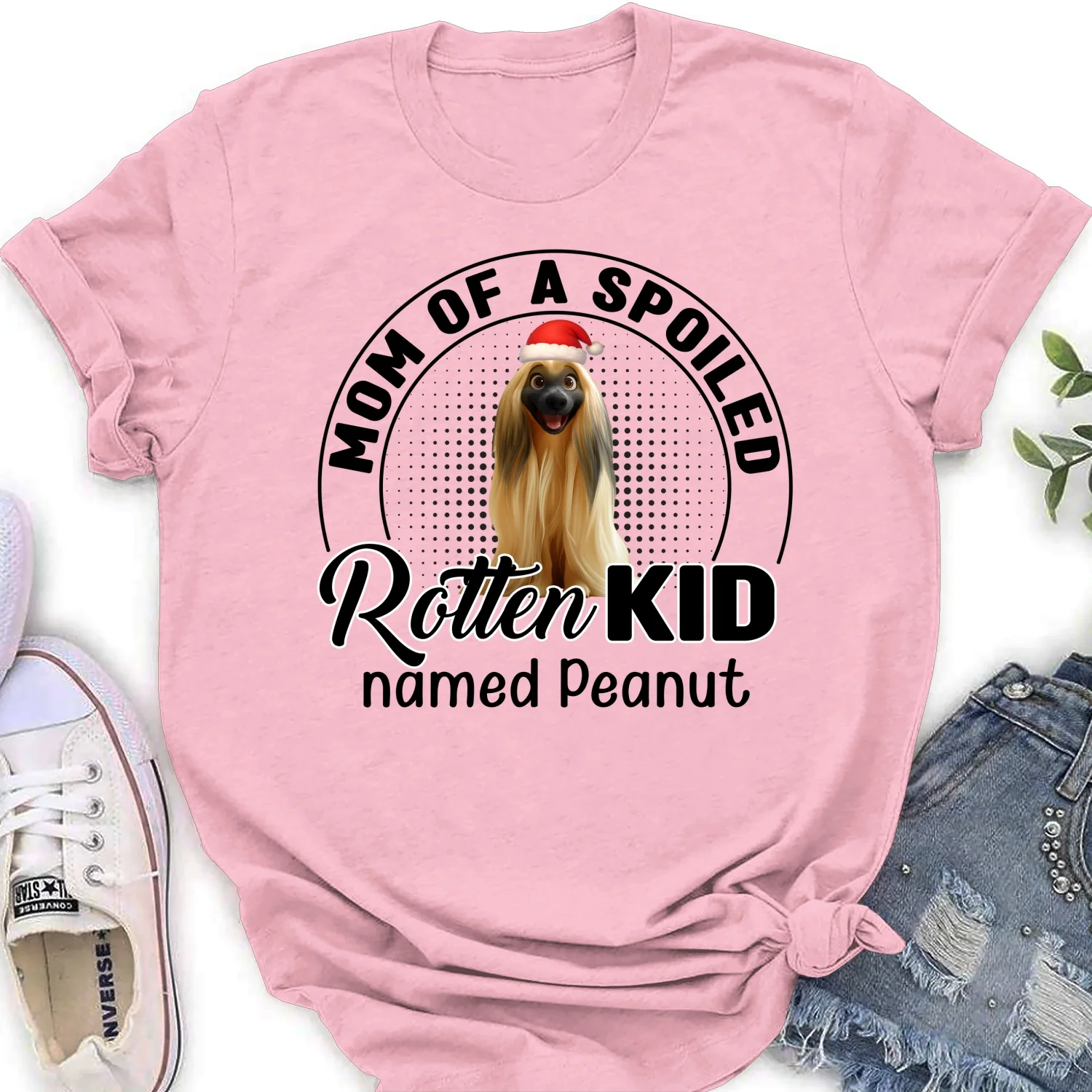 Lovely Spoiled Rotten Pet Chibi Cartoon Ver Christmas - Personalized Custom Women T-Shirt - Image 8