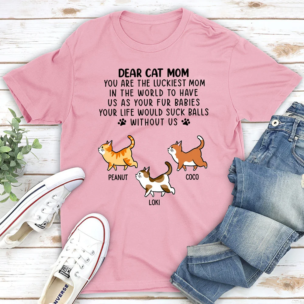 Luckiest Person - Personalized Custom Unisex T-shirt - Image 3