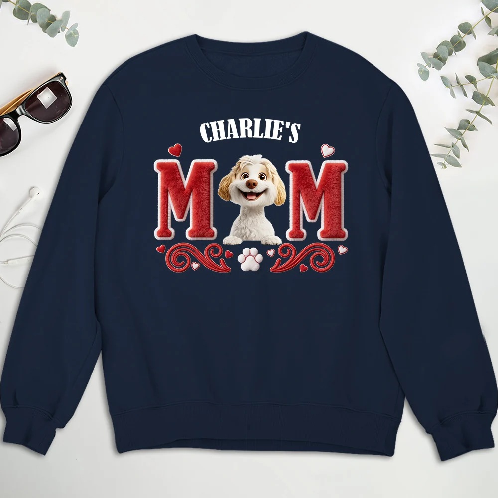 Lucky Dog Mommy - Personalized Custom Sweatshirt - Image 4