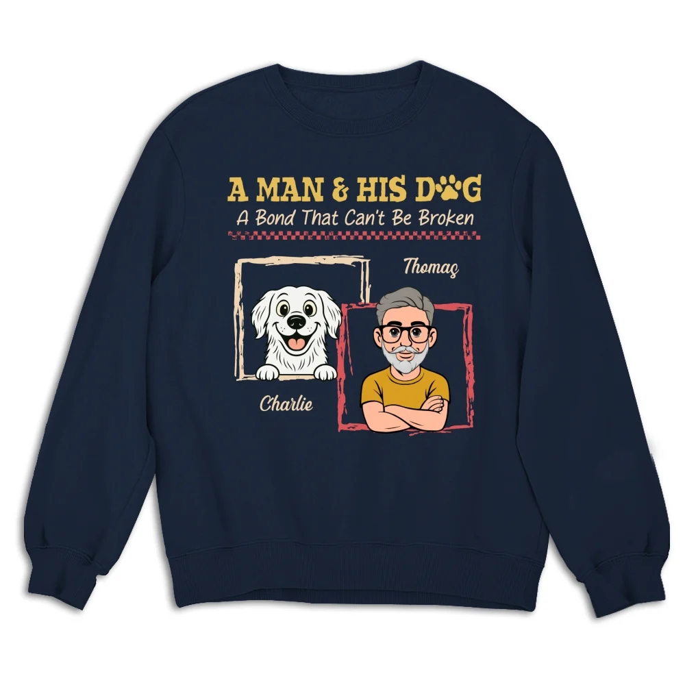 Man And Dogs - Personalized Custom Shirt - Image 13