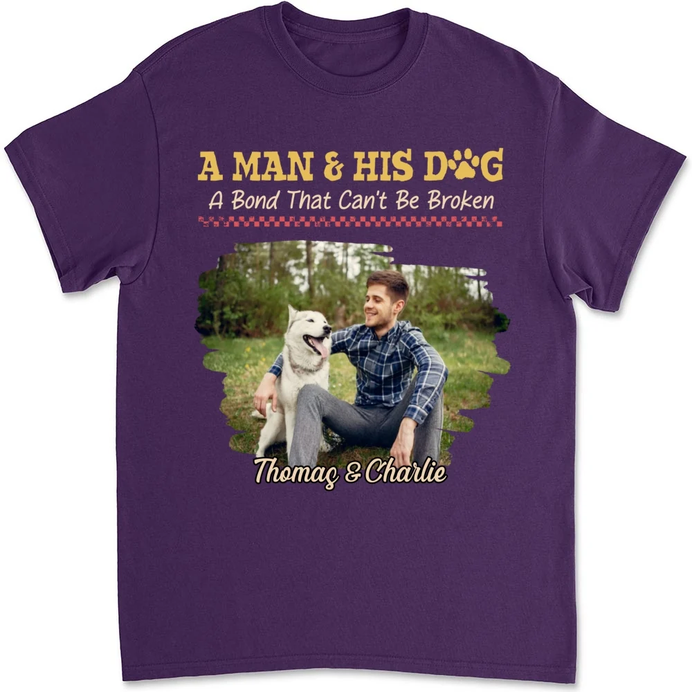 Man And Dogs Photo - Personalized Custom Shirt - Image 12