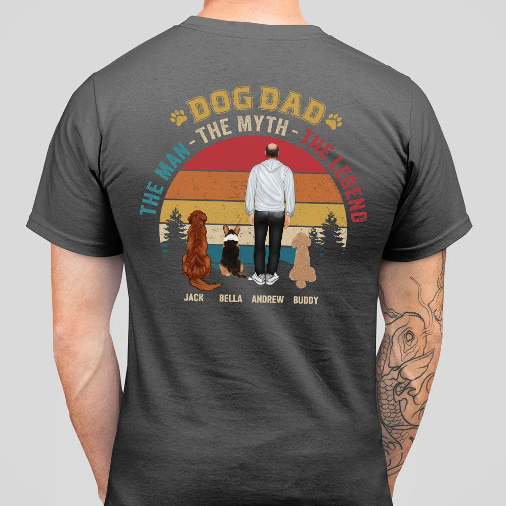 Man Myth Legend Retro - Personalized Custom Unisex T-shirt - Image 3