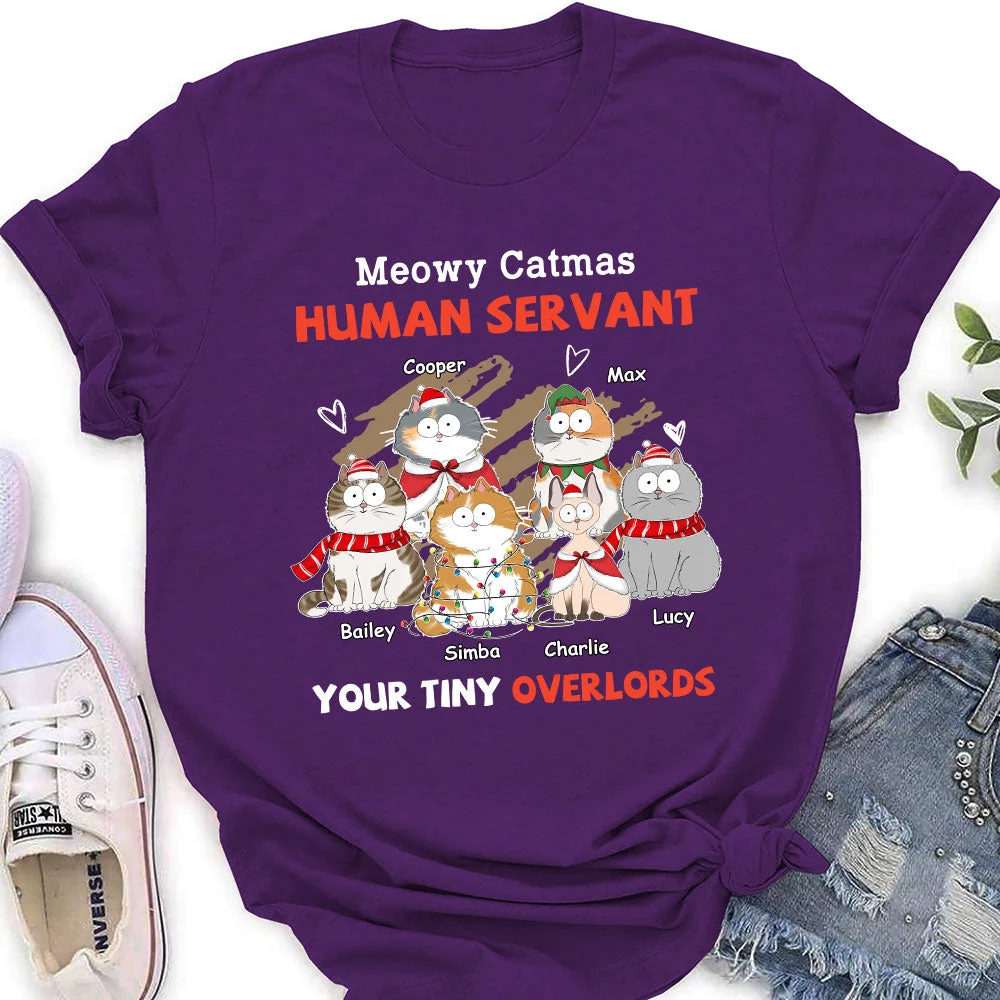 Meowy Catmas Servant - Personalized Custom Women's T-shirt - Image 4