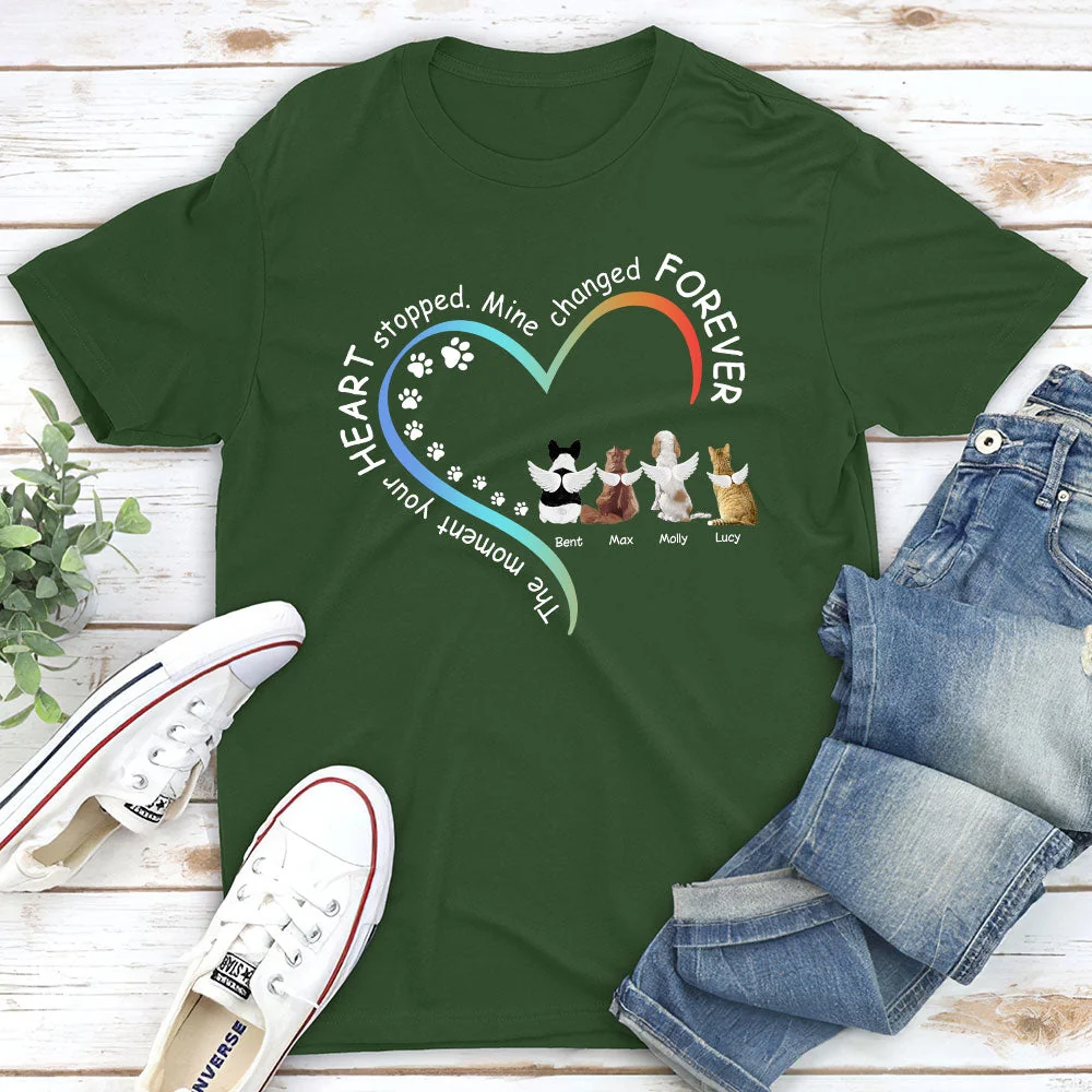 Mine Changed Forever - Personalized Custom Unisex T-shirt - Image 4