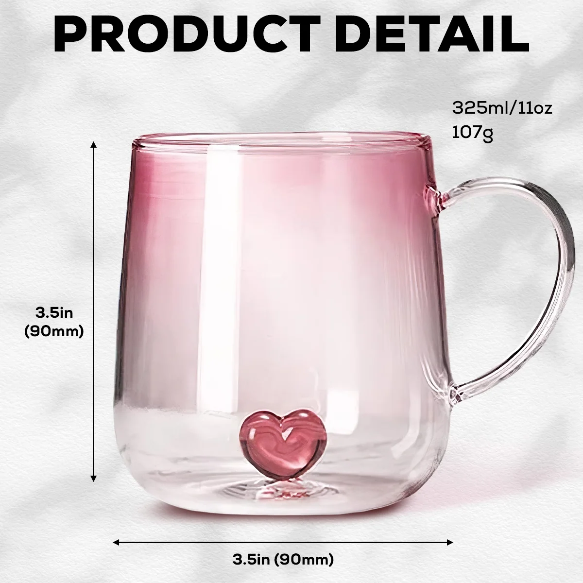 Mirror In The Wall Photo - Personalized Custom 3D Effect Pink Gradient Glass Mug - Image 4