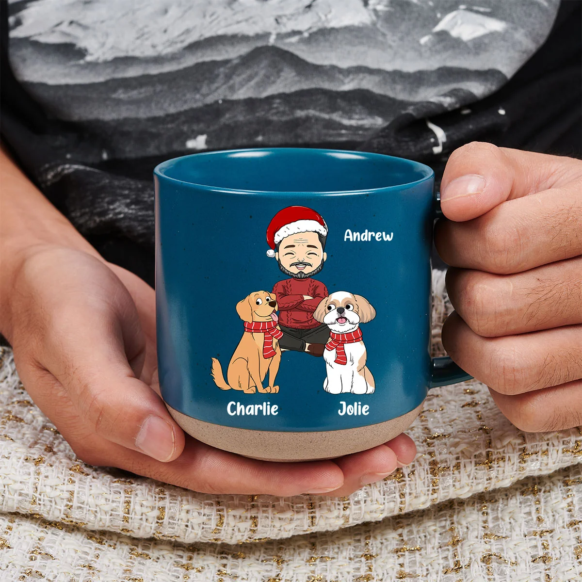 Mom Dad We Love You The Most - Personalized Custom Pottery Mug - Image 4